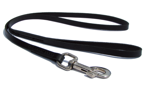 11mmリード黒/200cm - ドイツレザーリード [ザ・ブラックラブカンパニー]