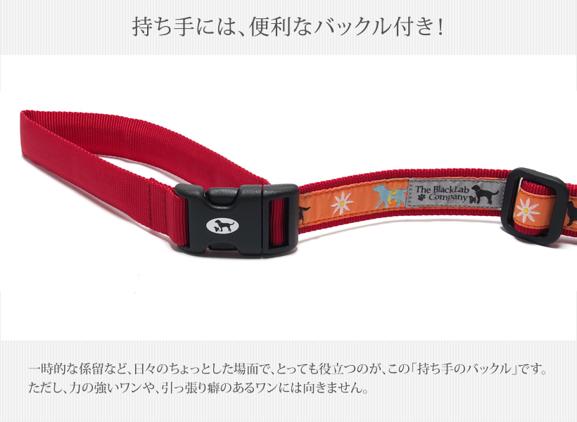 BLCオリジナル長さ調整リードLサイズ デイジーオレンジ